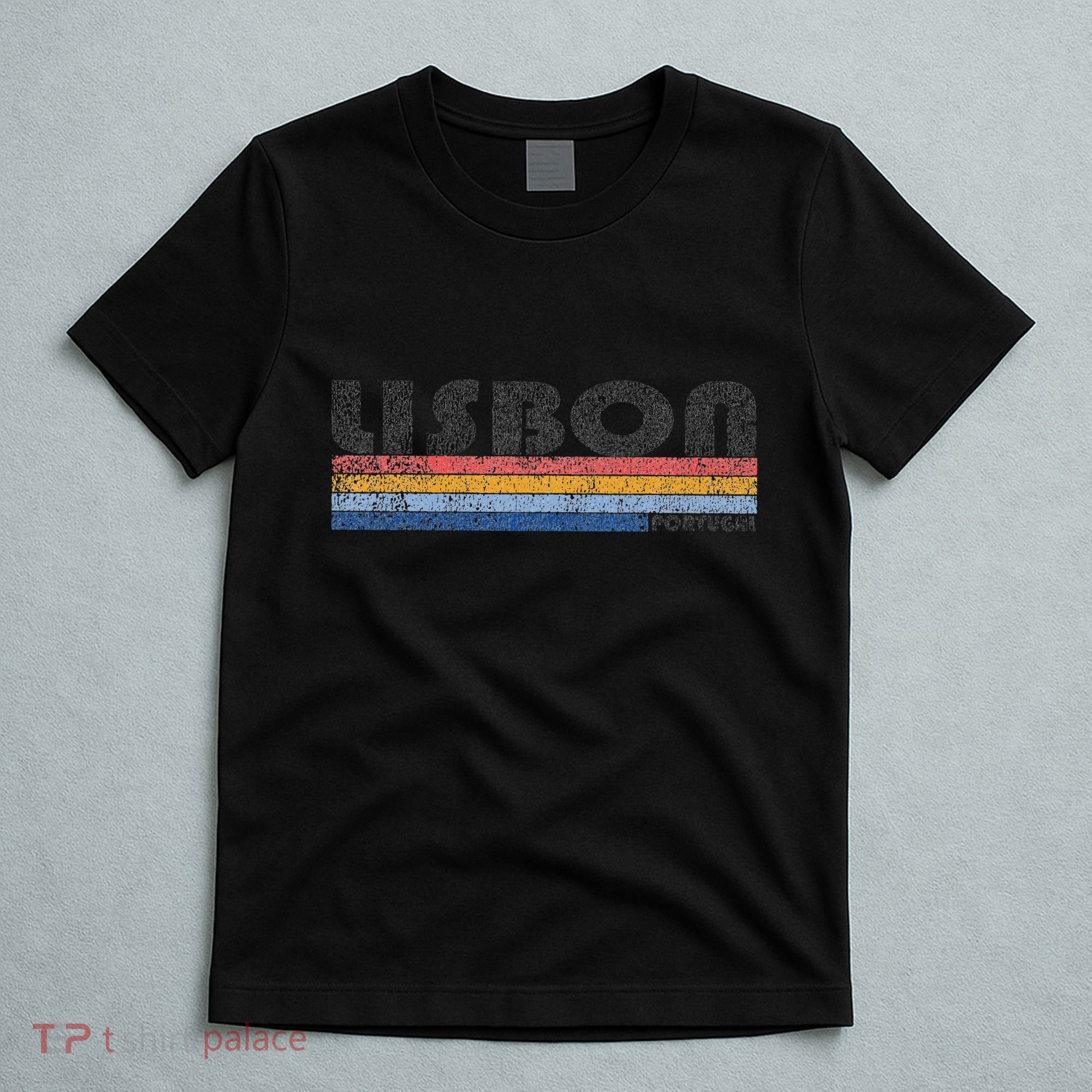 Vintage 1980s Style Lisbon Portugal T-Shirt