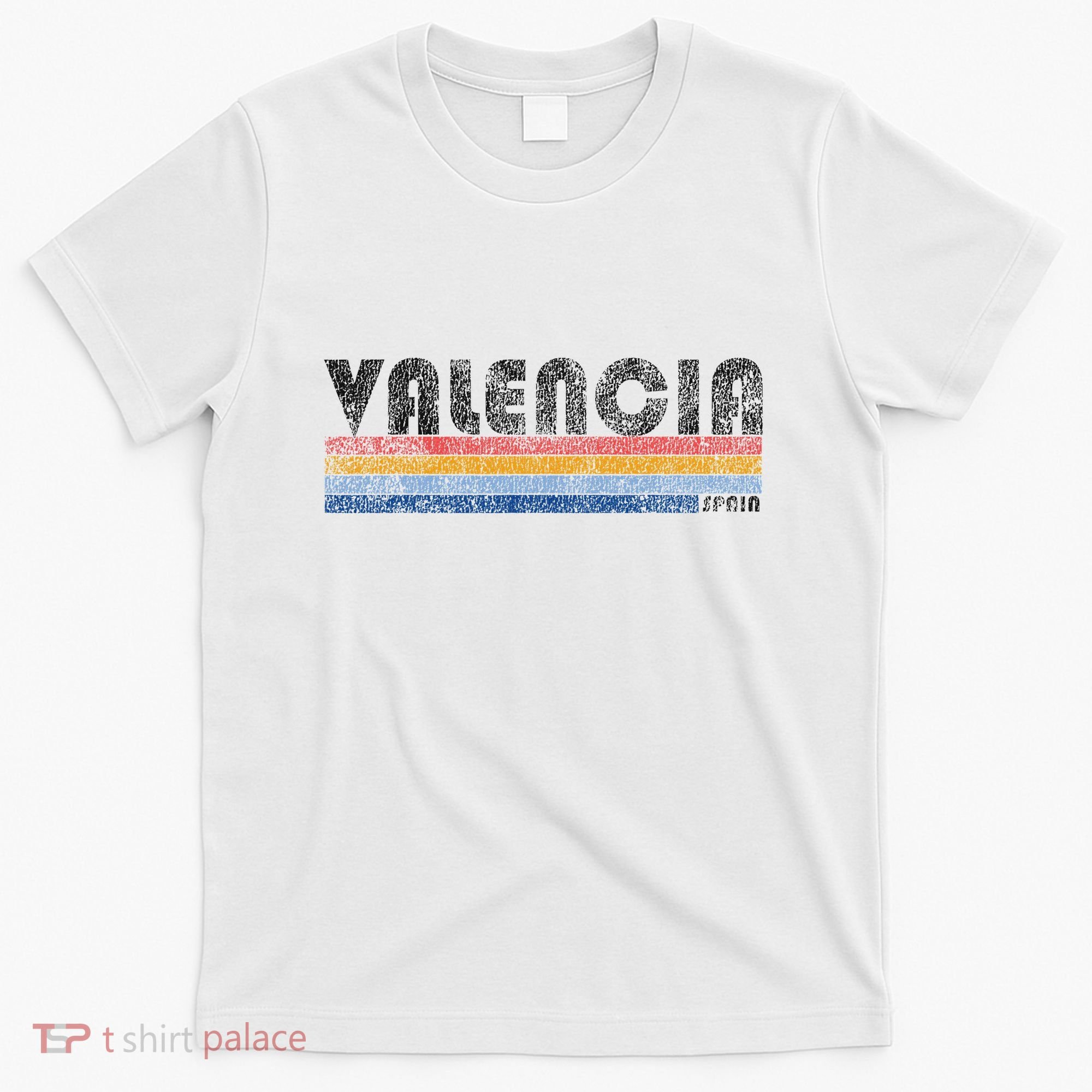 Vintage 1980s Style Valencia Spain T-Shirt
