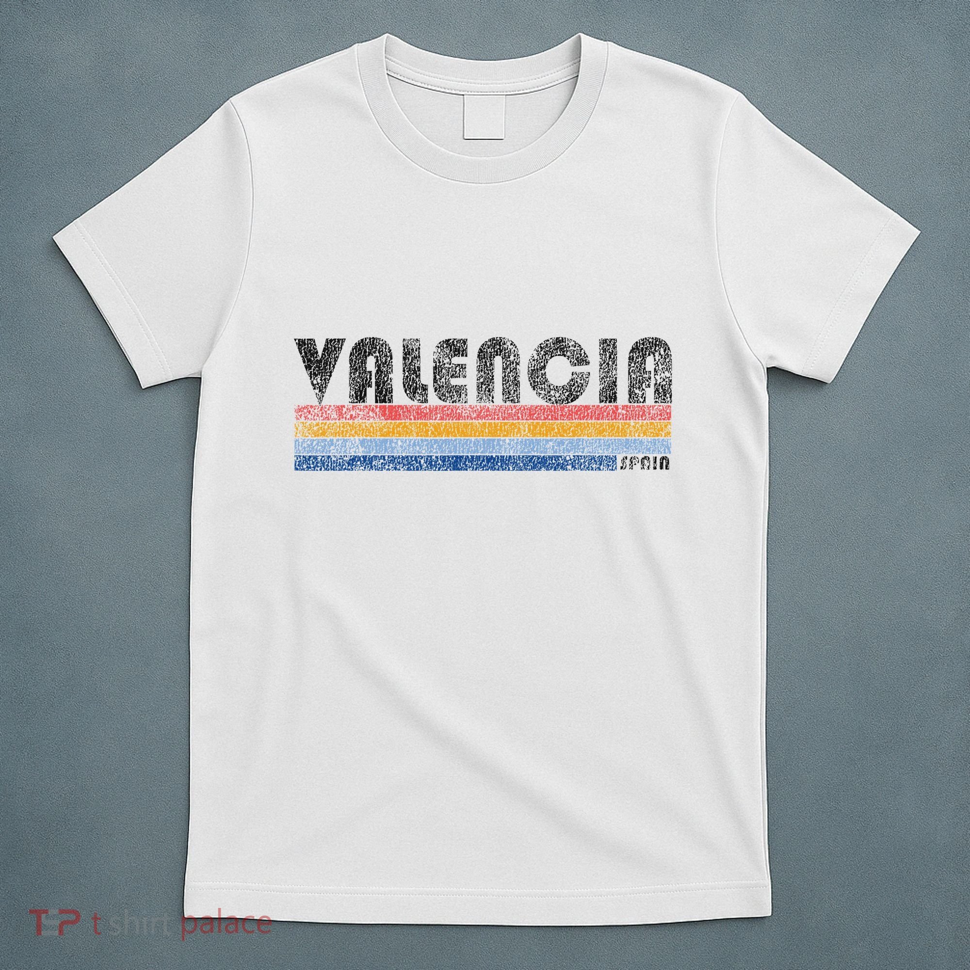 Vintage 1980s Style Valencia Spain T-Shirt