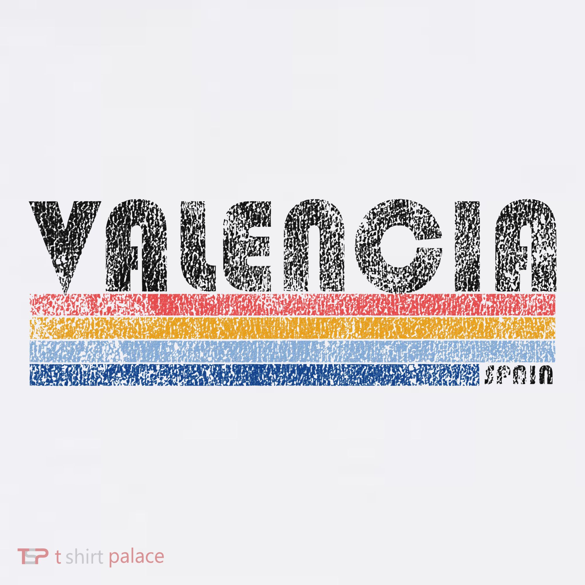 Vintage 1980s Style Valencia Spain T-Shirt