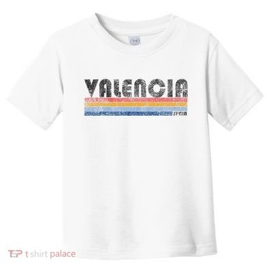 Vintage 1980s Style Valencia Spain Toddler T-Shirt