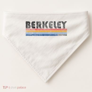 Vintage 1980s Style Berkeley California USA-Made Doggie Bandana
