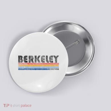 Vintage 1980s Style Berkeley California Button