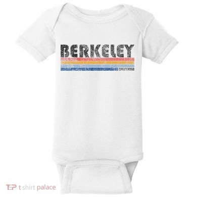 Vintage 1980s Style Berkeley California Baby Bodysuit
