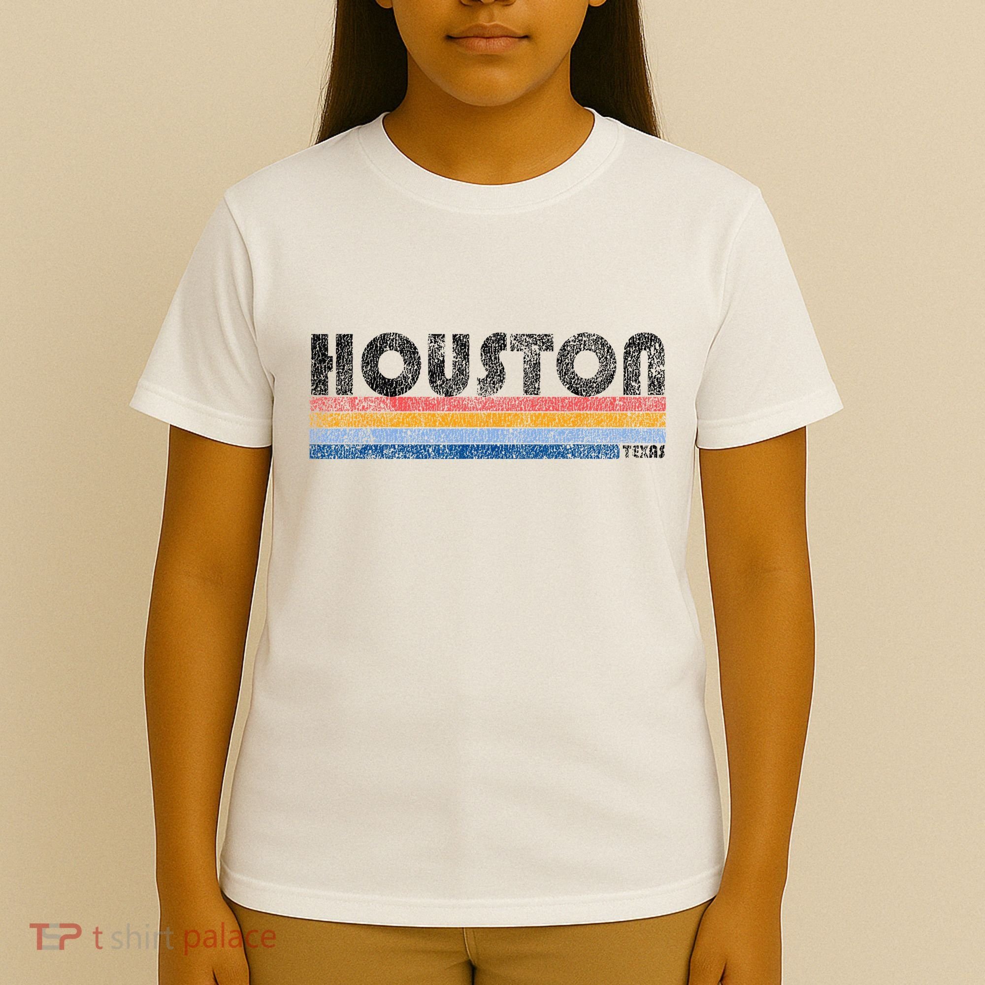 Vintage 1980s Style Houston Texas T-Shirt