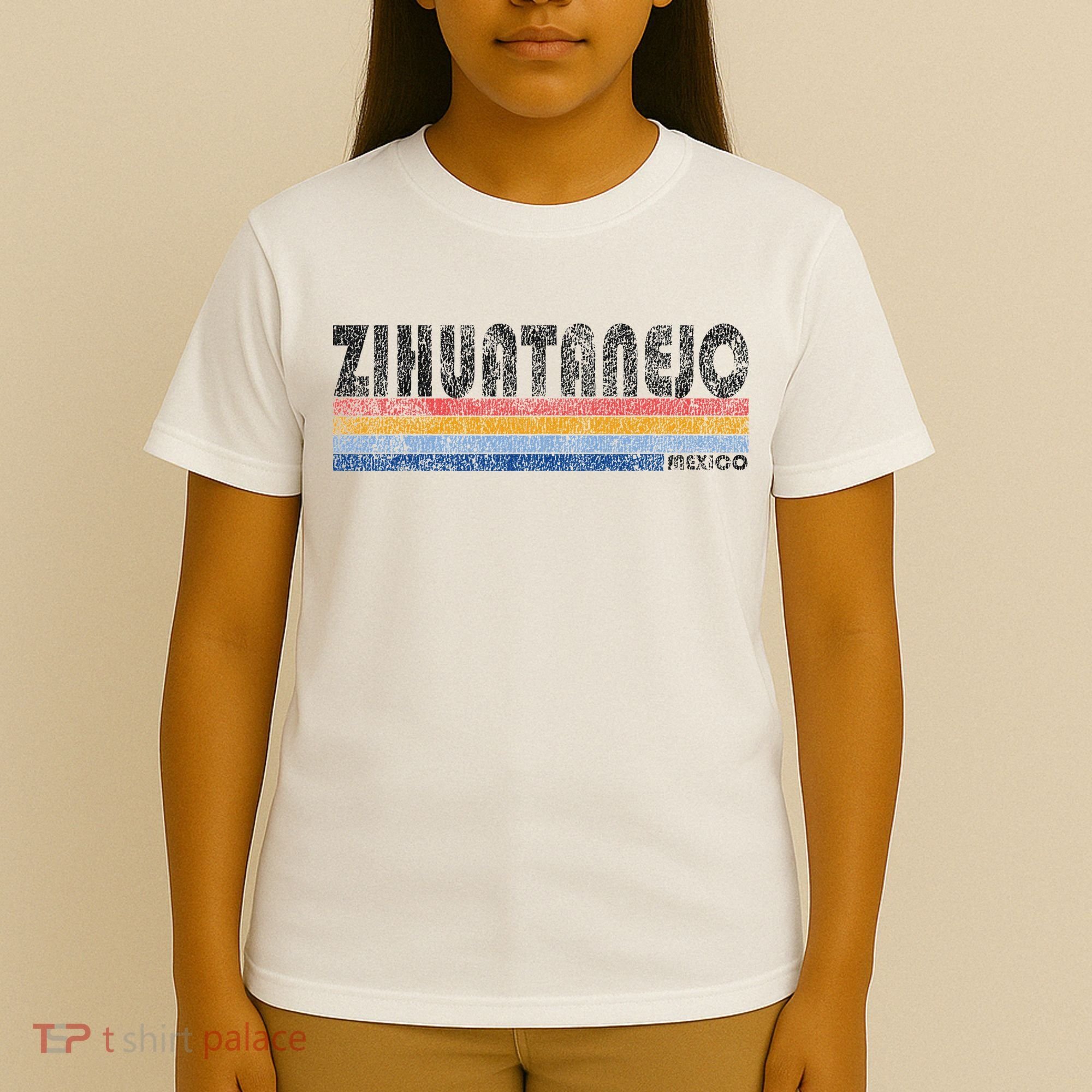 Vintage 1980s Style Zihuatanejo Mexico T-Shirt