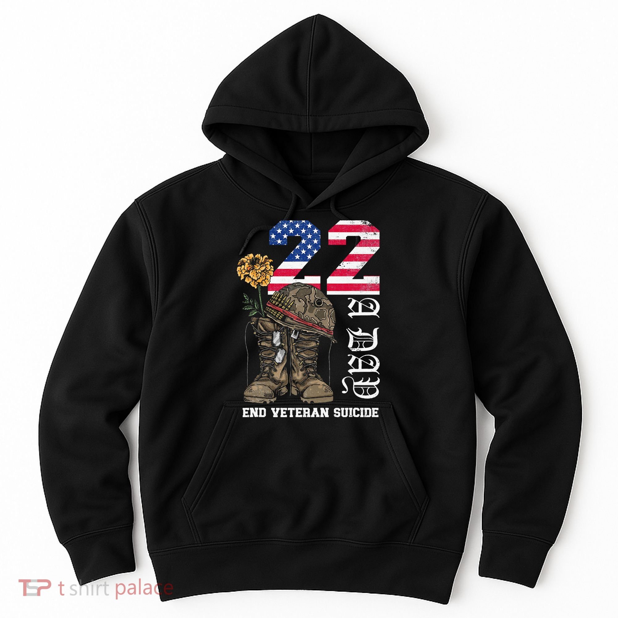 Veteran 22 A Day Take Their Lives End Veteran Suicide Hoodie
