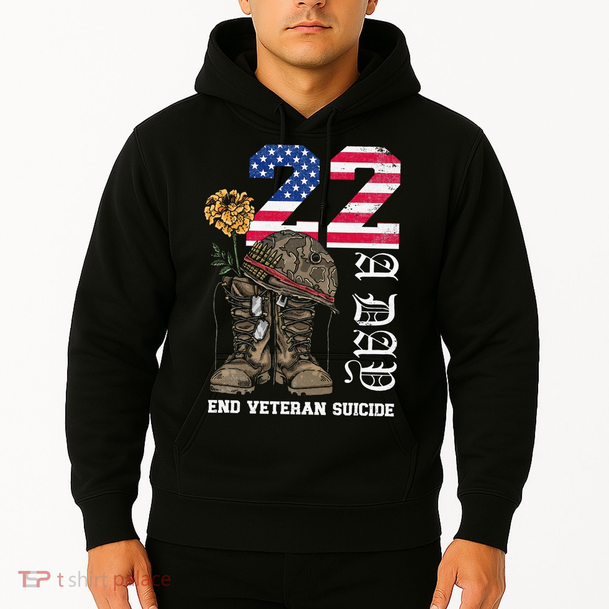 Veteran 22 A Day Take Their Lives End Veteran Suicide Hoodie