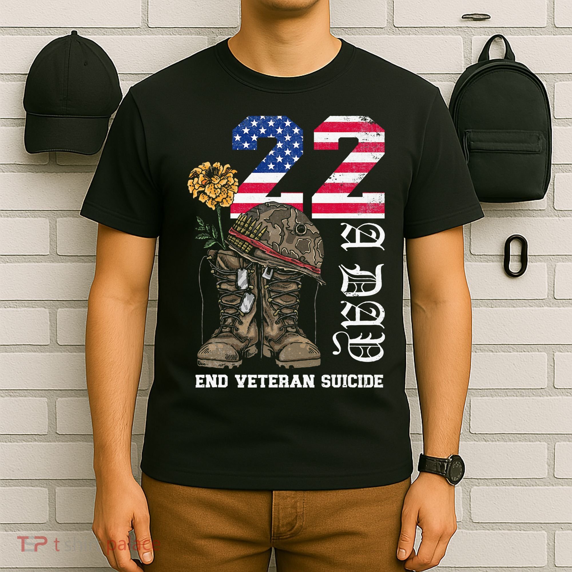 Veteran 22 A Day Take Their Lives End Veteran Suicide T-Shirt