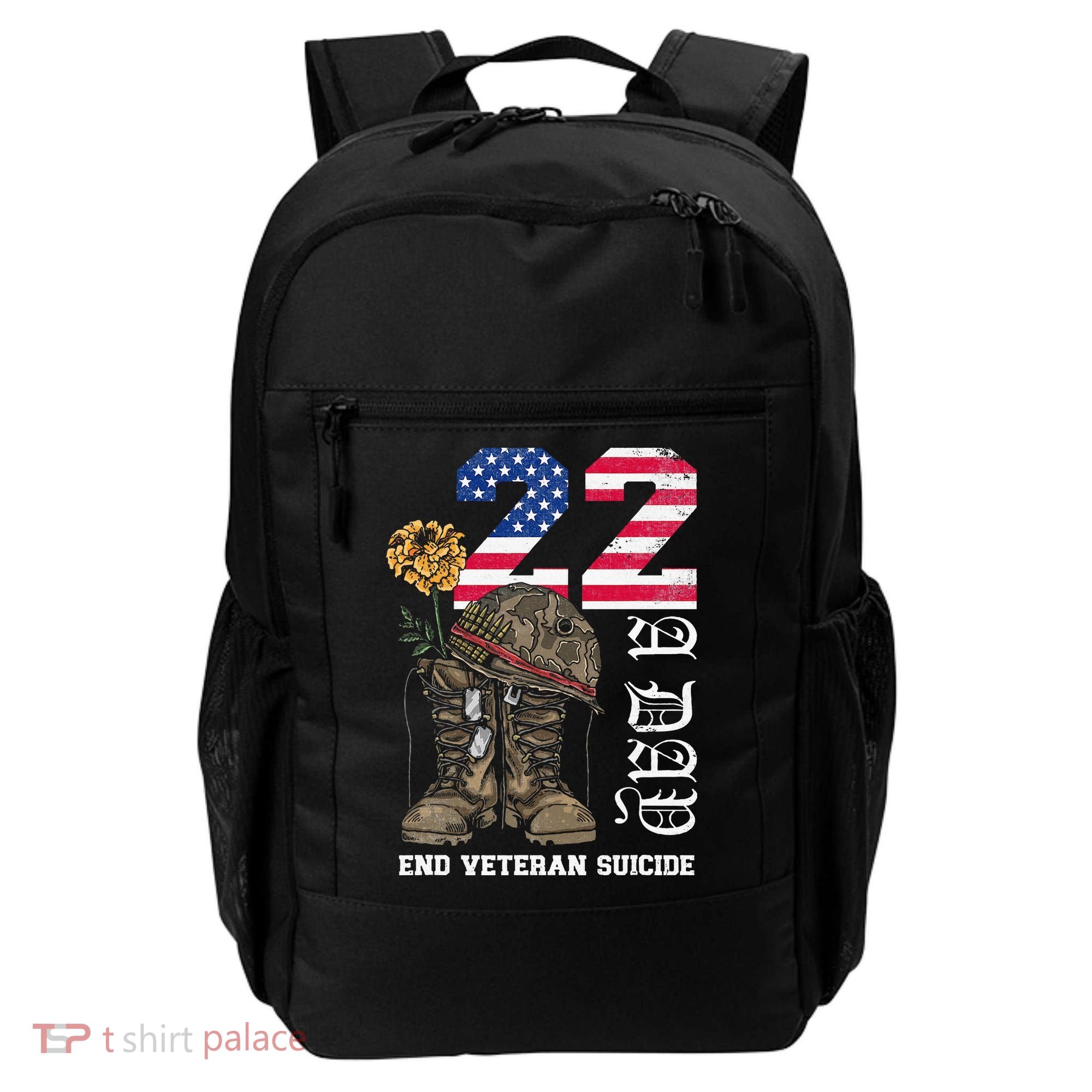 Veteran 22 A Day Take Their Lives End Veteran Suicide Backpack