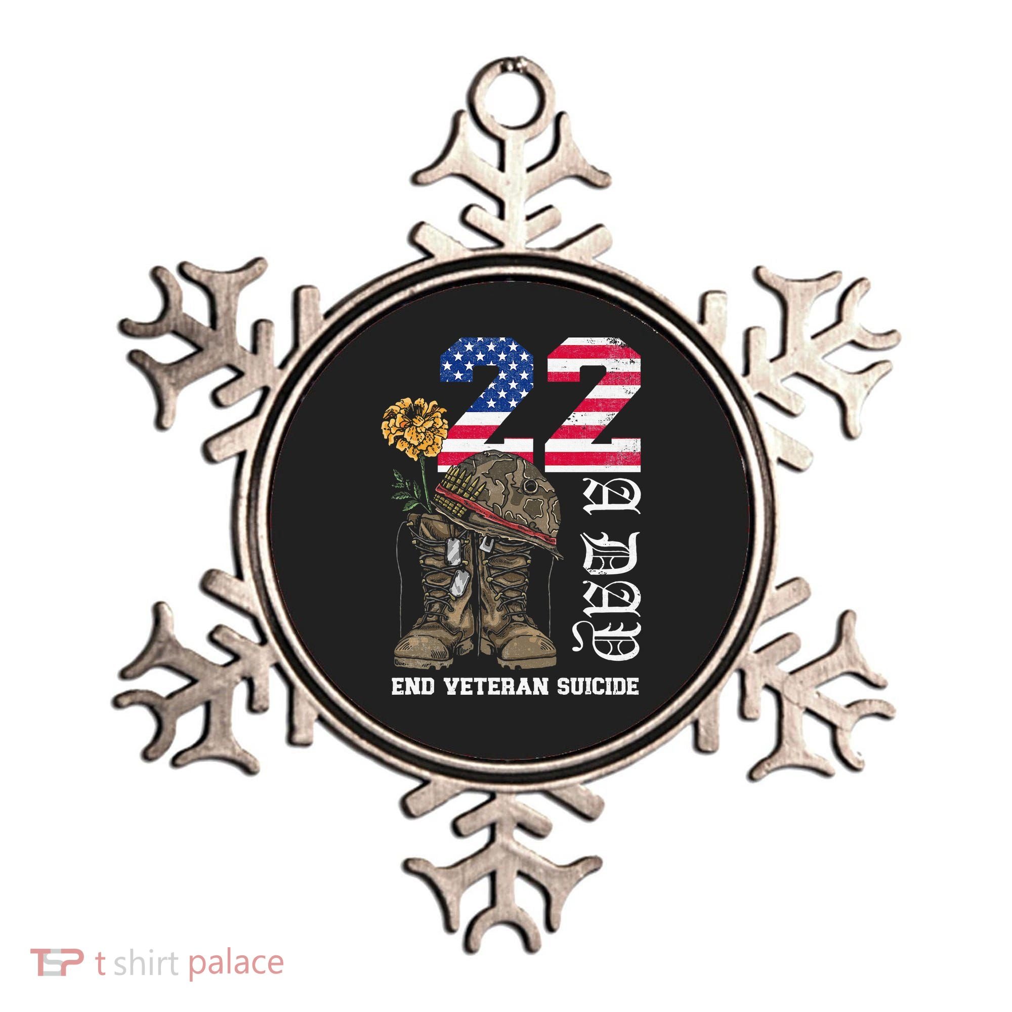 Veteran 22 A Day Take Their Lives End Veteran Suicide Ornament