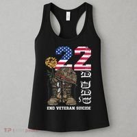 Veteran 22 A Day Take Their Lives End Veteran Suicide Women's Tank Top thumb 3
