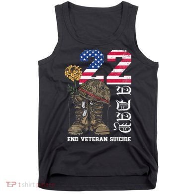 Veteran 22 A Day Take Their Lives End Veteran Suicide Tank Top