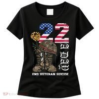 Veteran 22 A Day Take Their Lives End Veteran Suicide Women's T-Shirt thumb 0