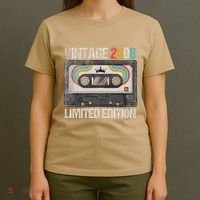 Vintage 2008 Funny 17th Birthday Cassette Tape 17 Years Old T-Shirt thumb 4