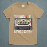 Vintage 2008 Funny 17th Birthday Cassette Tape 17 Years Old T-Shirt thumb 5