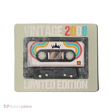 Vintage 2008 Funny 17th Birthday Cassette Tape 17 Years Old Mousepad
