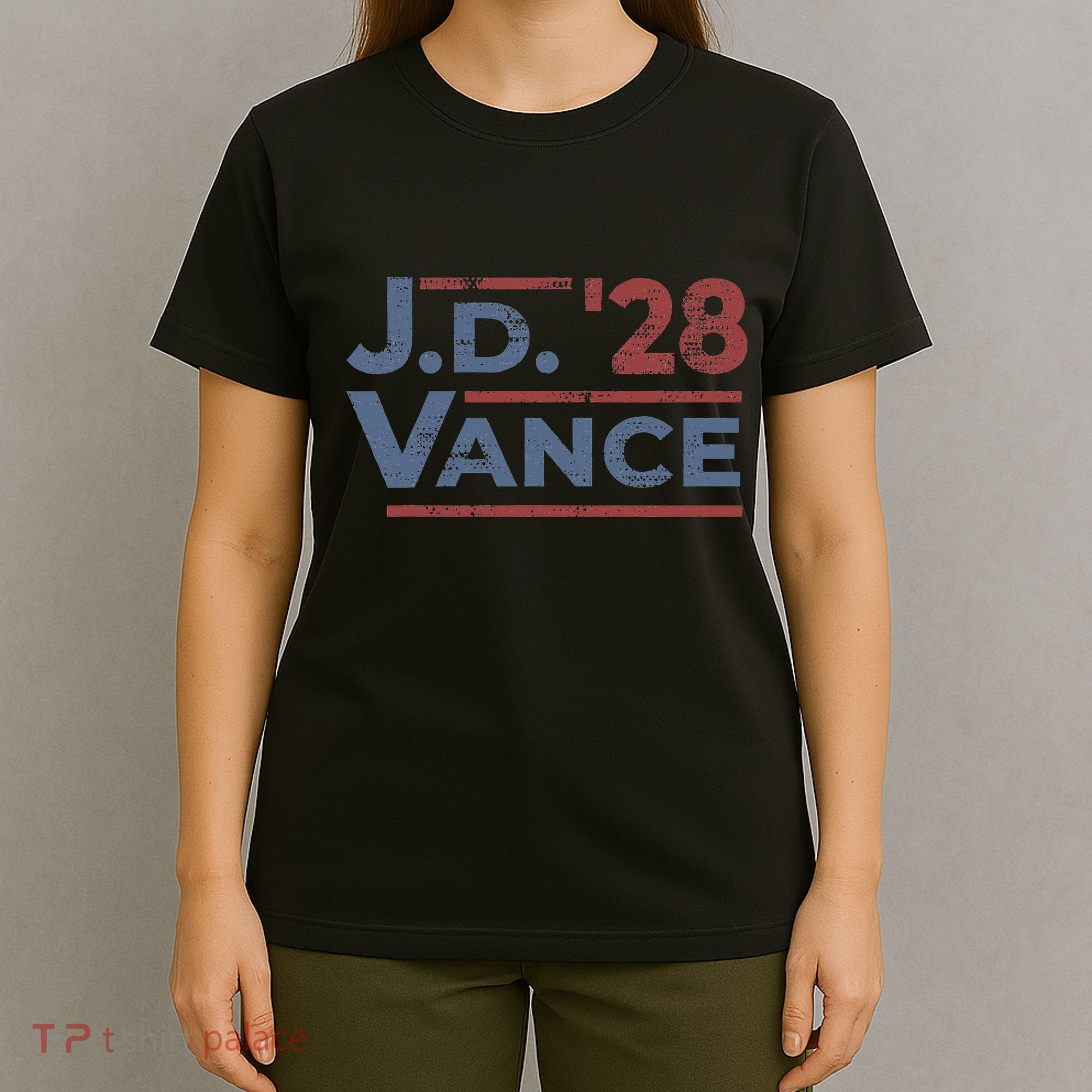 Vance 2028 Jd Vance 2028 President Election Campaign Retro T-Shirt