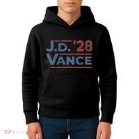 Vance 2028 Jd Vance 2028 President Election Campaign Retro Kids Hoodie thumb 4
