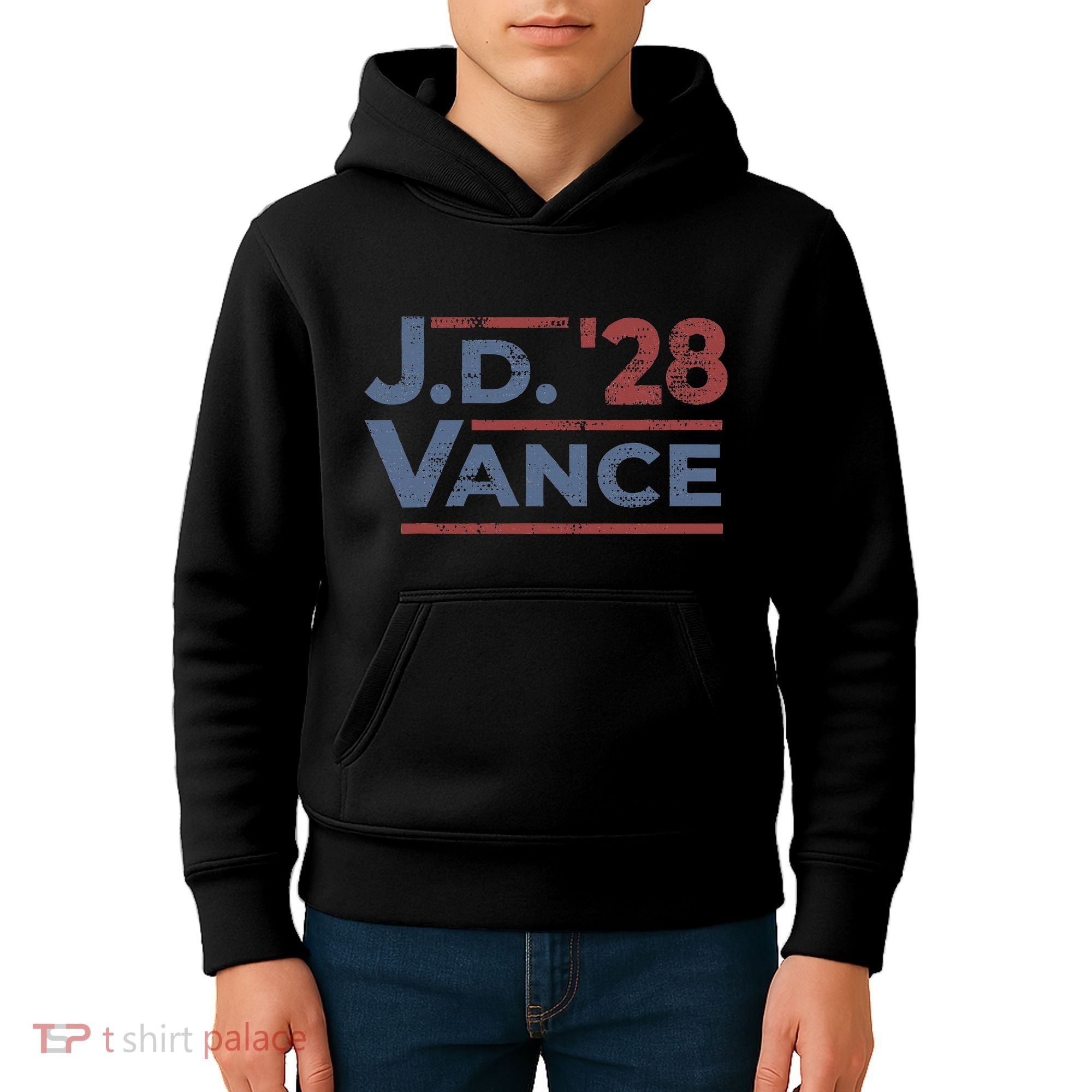 Vance 2028 Jd Vance 2028 President Election Campaign Retro Kids Hoodie