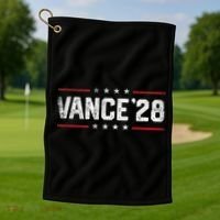 Vance 2028 Jd Vance 2028 For President Election Campaign Golf Towel thumb 1