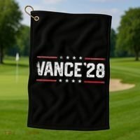 Vance 2028 Jd Vance 2028 For President Election Campaign Golf Towel thumb 1