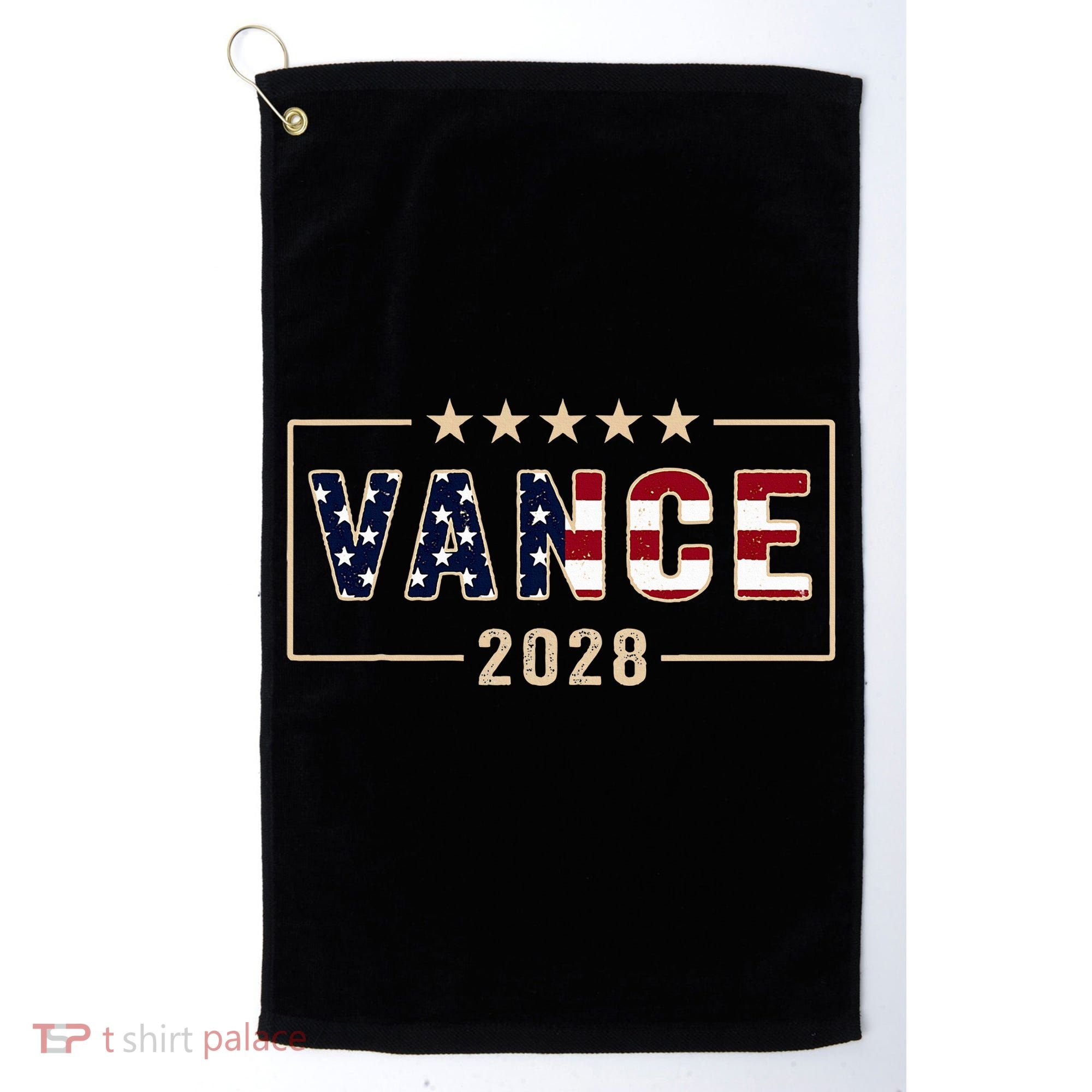 Vance 2028 J.D. Vance For President 28 Vance Flag Golf Towel