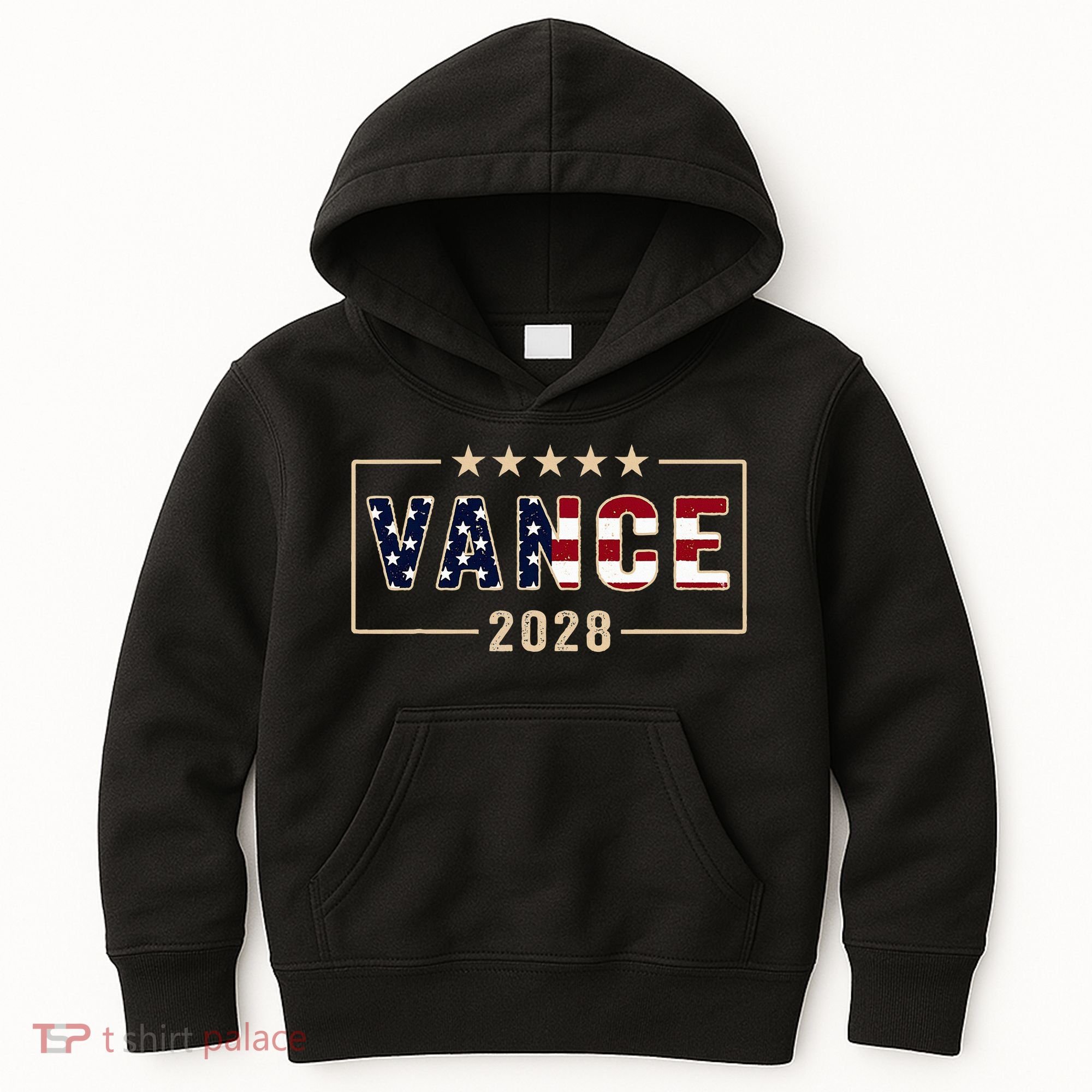 Vance 2028 J.D. Vance For President 28 Vance Flag Kids Hoodie