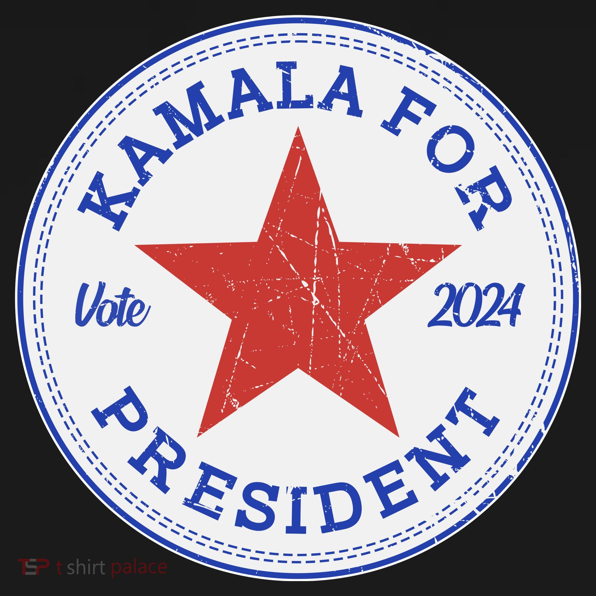 Vote 2024 Kamala For President Sneaker Logo Ornament
