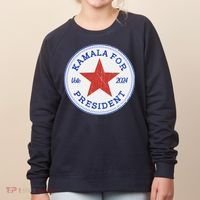 Vote 2024 Kamala For President Sneaker Logo Women's Sweatshirt thumb 0