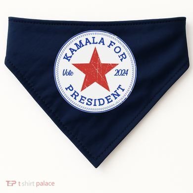 Vote 2024 Kamala For President Sneaker Logo USA-Made Doggie Bandana
