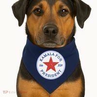 Vote 2024 Kamala For President Sneaker Logo USA-Made Doggie Bandana thumb 1