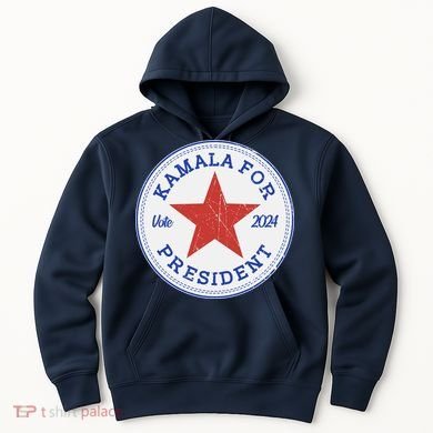 Vote 2024 Kamala For President Sneaker Logo Hoodie