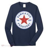 Vote 2024 Kamala For President Sneaker Logo Long Sleeve Shirt thumb 0