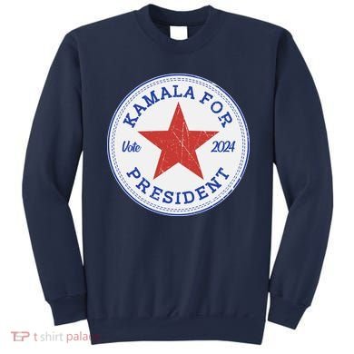 Vote 2024 Kamala For President Sneaker Logo Sweatshirt