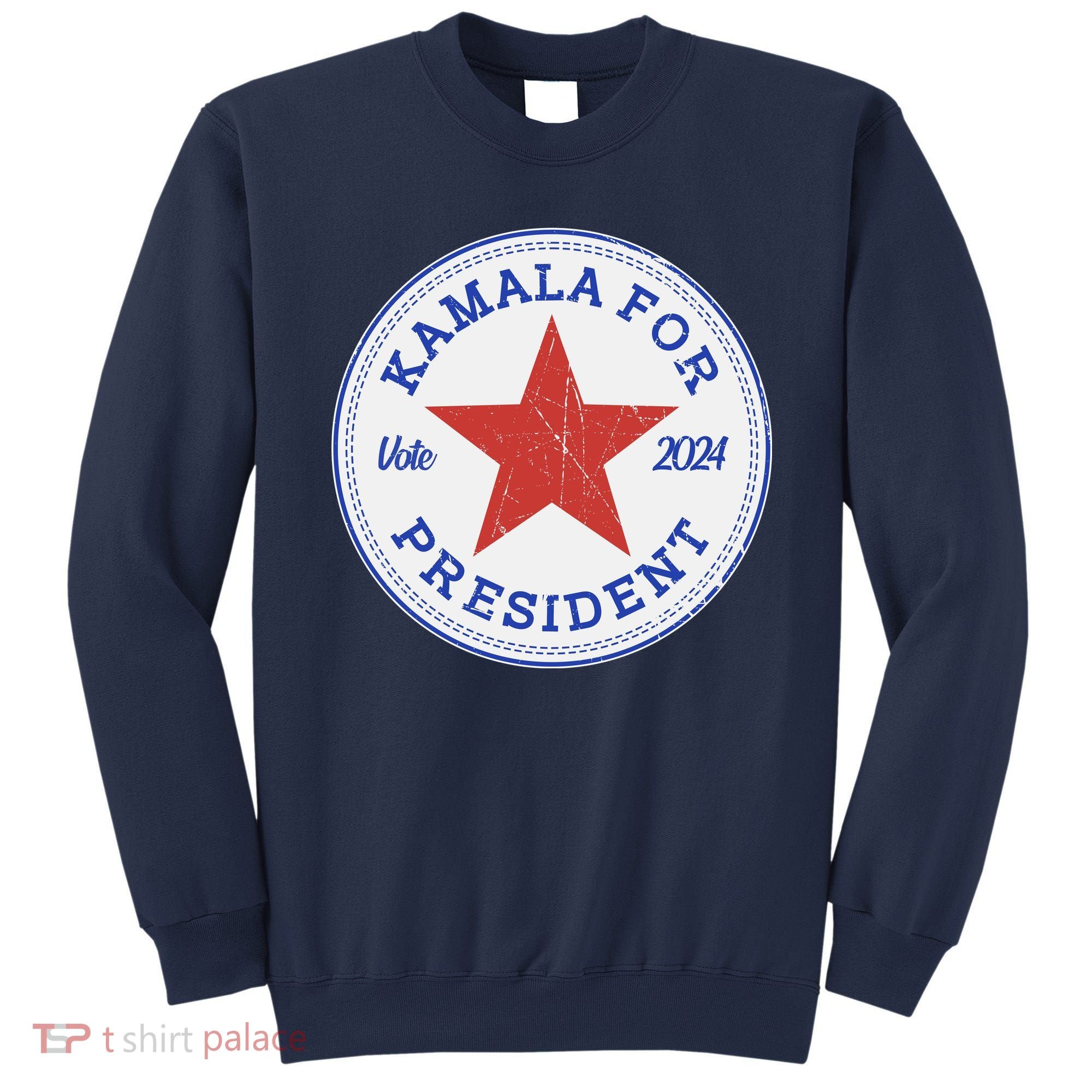 Vote 2024 Kamala For President Sneaker Logo Sweatshirt