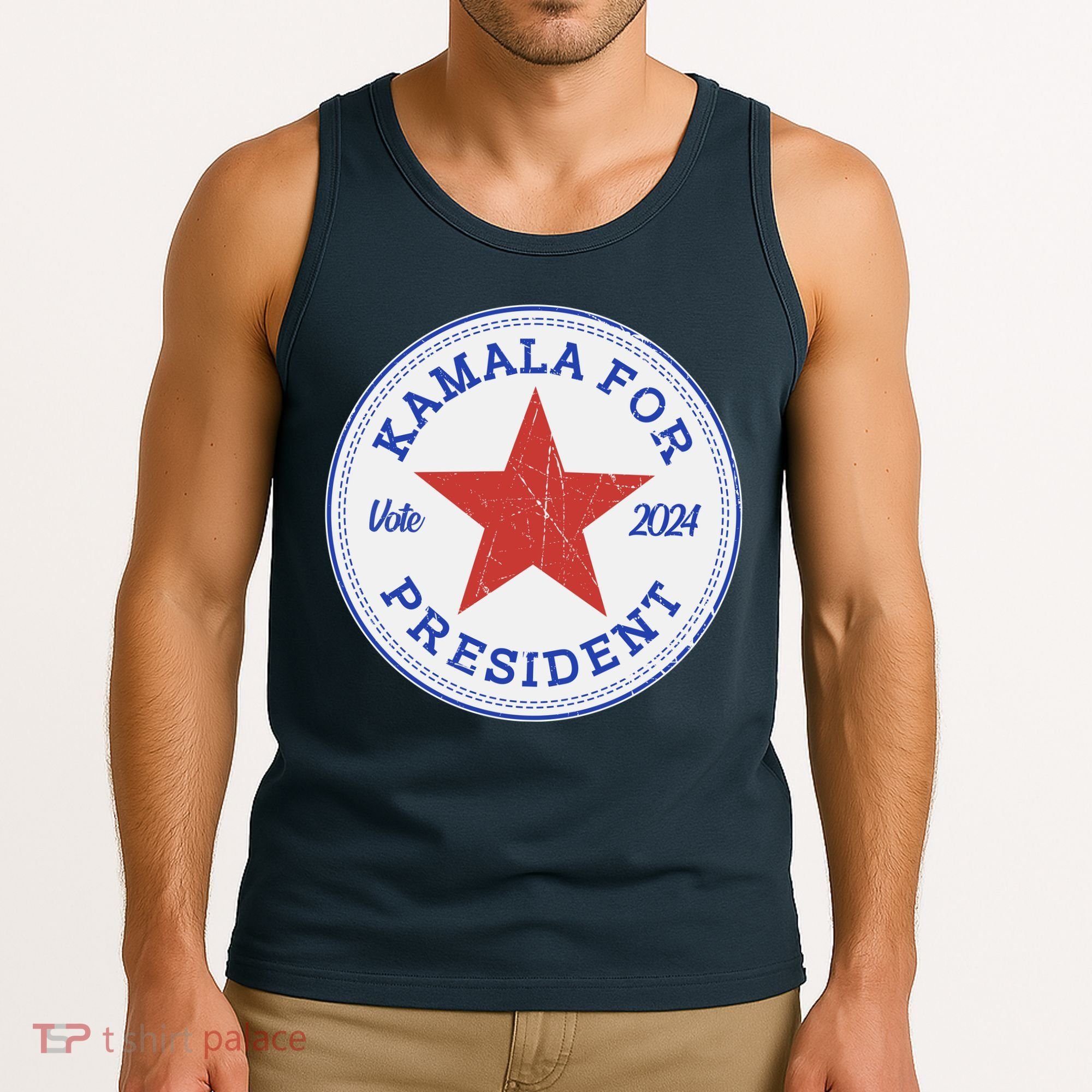 Vote 2024 Kamala For President Sneaker Logo Tank Top