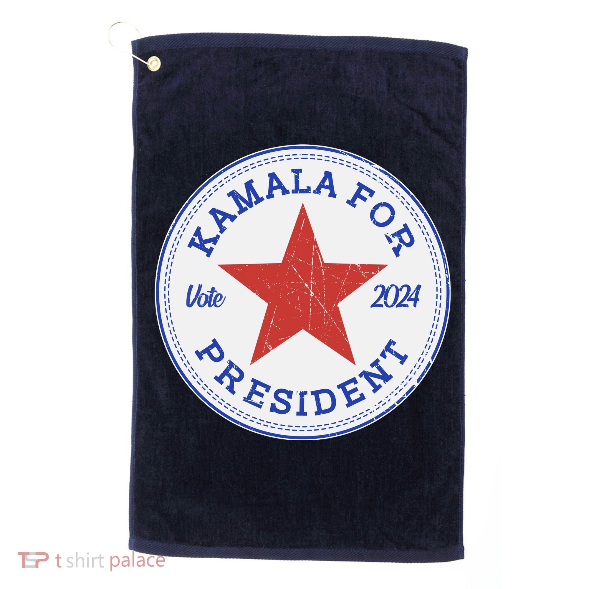 Vote 2024 Kamala For President Sneaker Logo Golf Towel
