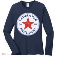 Vote 2024 Kamala For President Sneaker Logo Women's Long Sleeve Shirt thumb 0