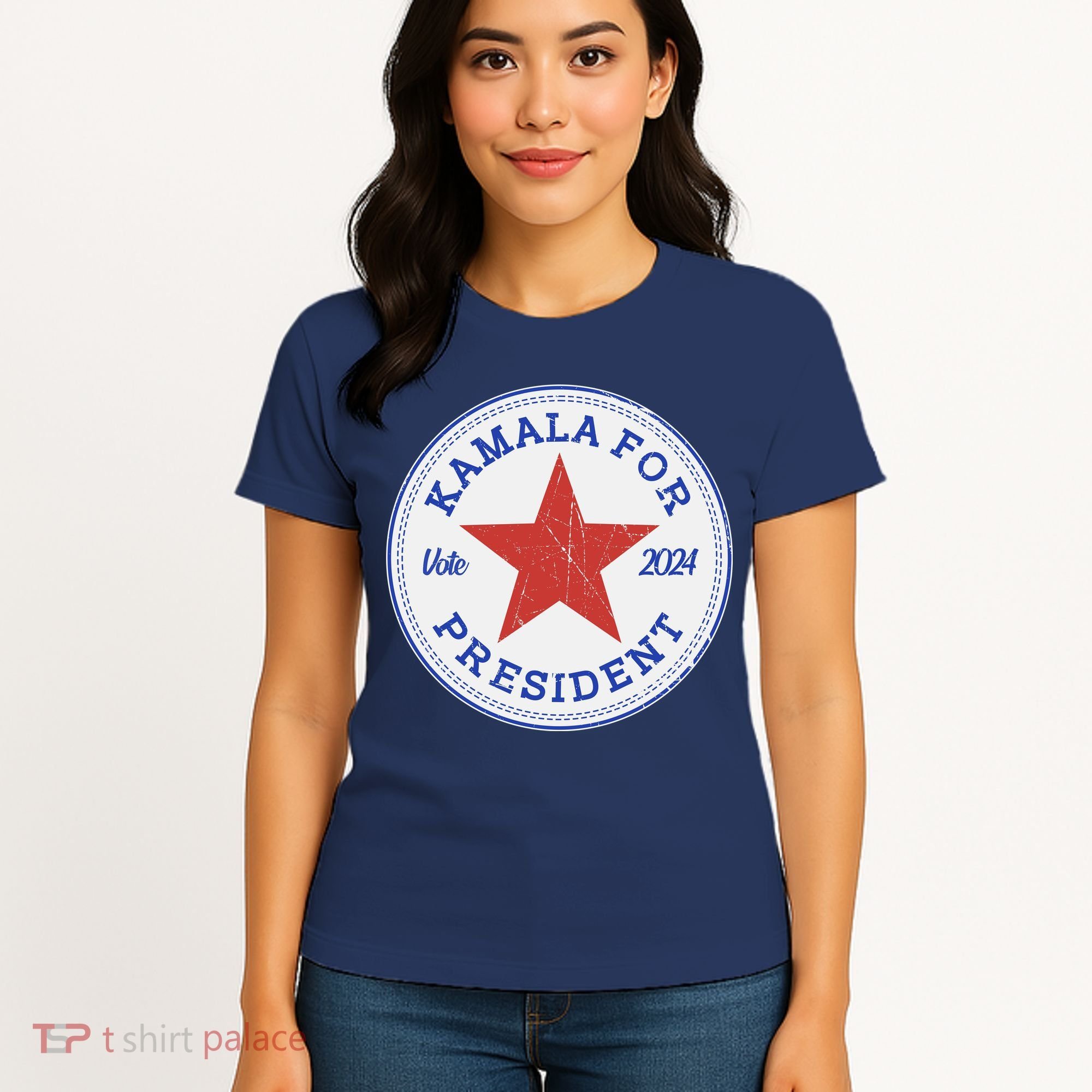Vote 2024 Kamala For President Sneaker Logo Women's T-Shirt