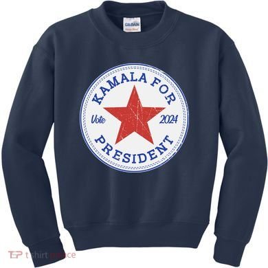 Vote 2024 Kamala For President Sneaker Logo Kids Sweatshirt
