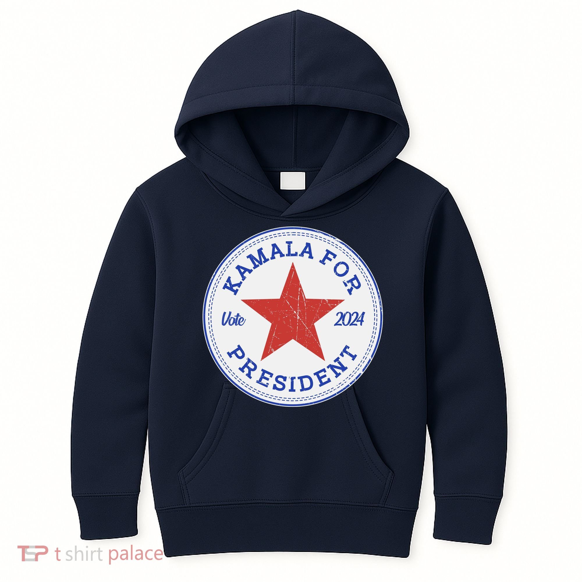 Vote 2024 Kamala For President Sneaker Logo Kids Hoodie