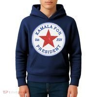 Vote 2024 Kamala For President Sneaker Logo Kids Hoodie thumb 4