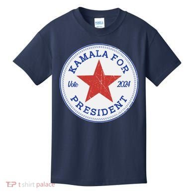 Vote 2024 Kamala For President Sneaker Logo Kids T-Shirt