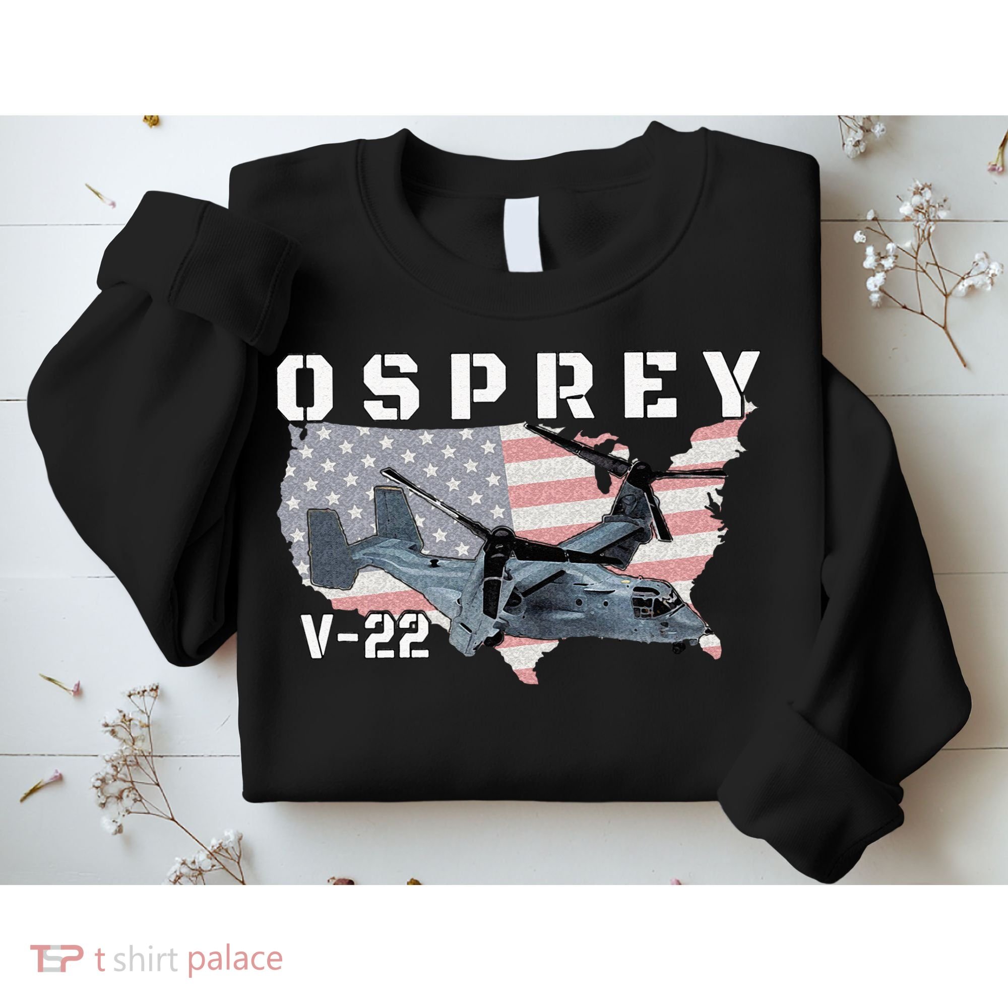 V 22 Osprey Tiltrotor Military Aircraft Helicopter MV 22 Sweatshirt
