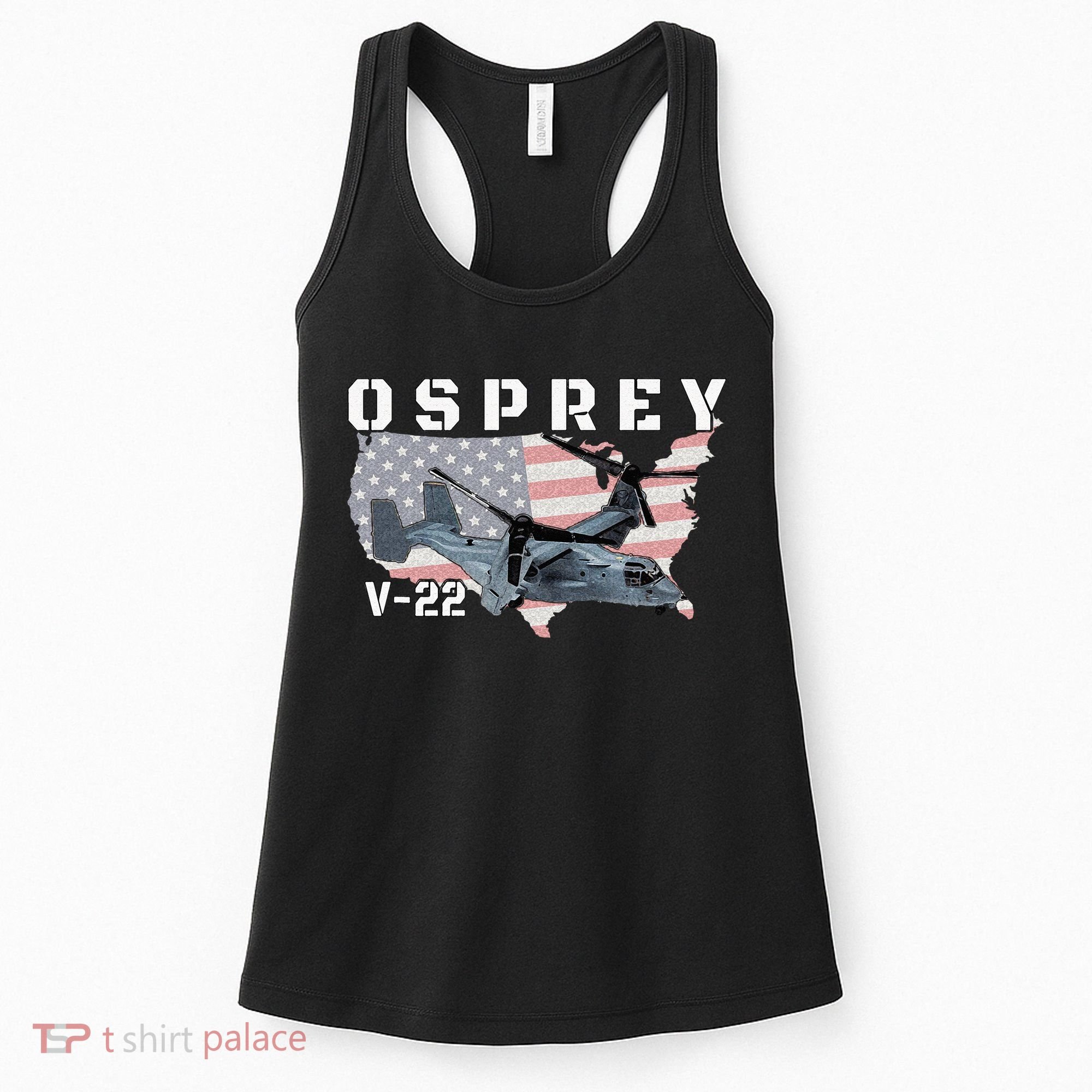 V 22 Osprey Tiltrotor Military Aircraft Helicopter MV 22 Women's Tank Top
