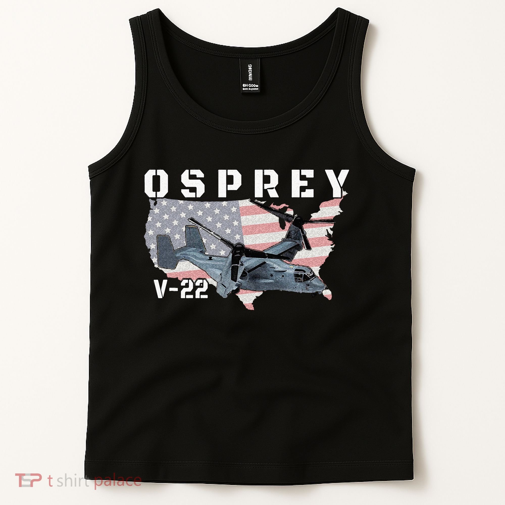 V 22 Osprey Tiltrotor Military Aircraft Helicopter MV 22 Tank Top