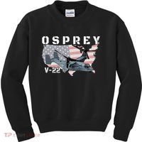 V 22 Osprey Tiltrotor Military Aircraft Helicopter MV 22 Kids Sweatshirt thumb 0