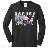 V 22 Osprey Tiltrotor Military Aircraft Helicopter MV 22 Kids Long Sleeve Shirt thumb 0