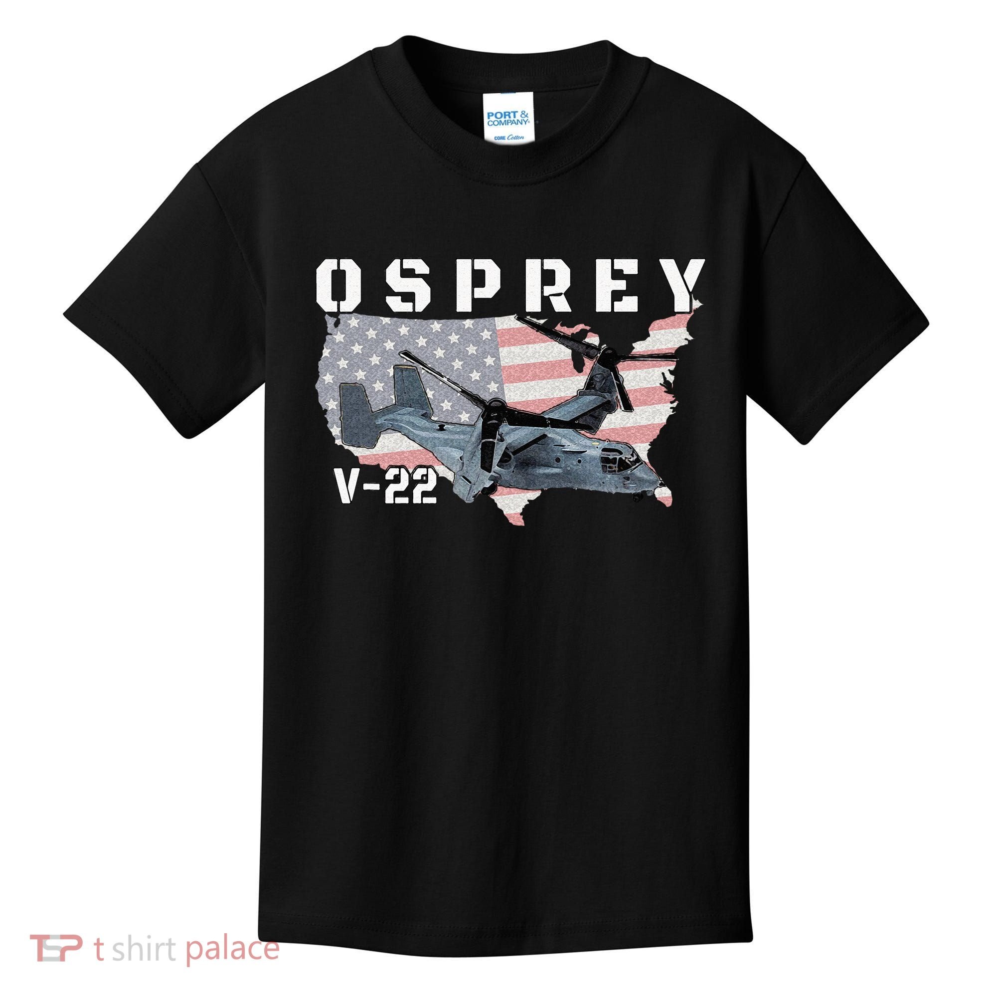 V 22 Osprey Tiltrotor Military Aircraft Helicopter MV 22 Kids T-Shirt